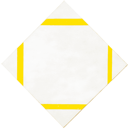 Piet Mondrian, Lozenge composition with yellow lines, 1933, Kunstmuseum Den Haag